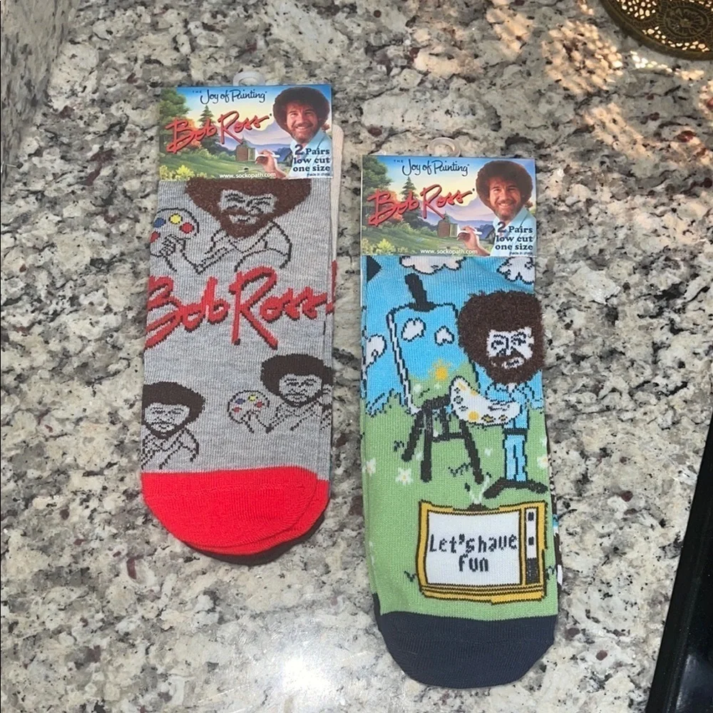 Bob Ross Themed Socks Set